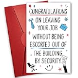NewEleven Funny Retirement Gifts For Men, Women - Going Away Gift, Coworker Leaving Gifts For Women, Farewell Gift For Coworkers, Boss, Colleague - Greeting Card