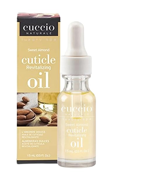 Cuccio Naturale Sweet Almond Cuticle Oil – Hydrating and Nourishing Treatment with Safflower Oil and Vitamin E – Sweet Almond Scent – Promotes Healthy, Strong Nails – 0.50 Fl. Oz. (15 mL)