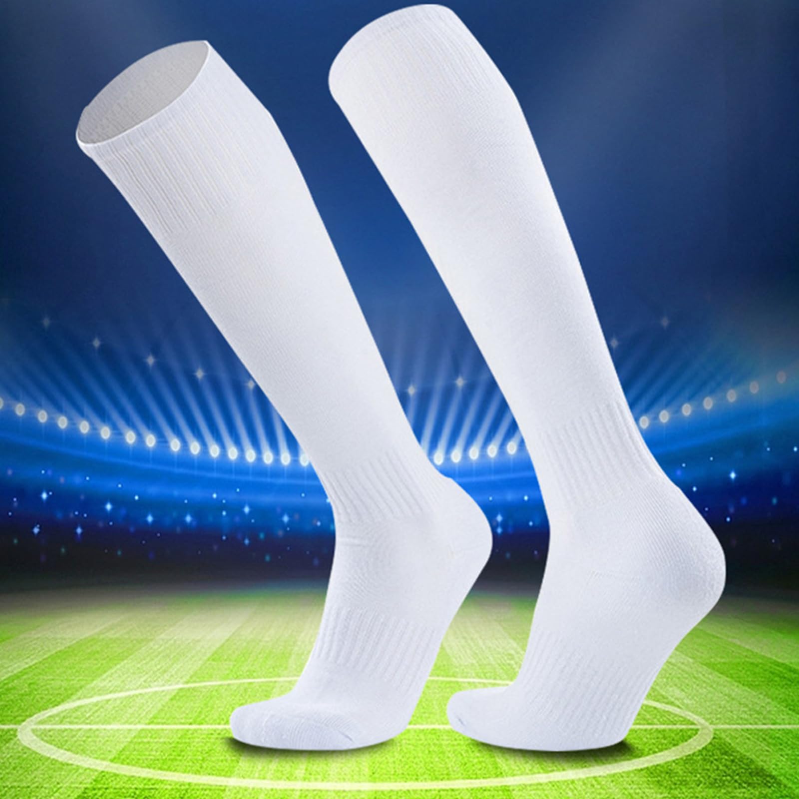 Medias para mujer, calcetines de fútbol para mujeres, hombres, niños y niñas, calcetines de béisbol, prácticos, color sólido, calcetines atléticos, hasta las rodillas