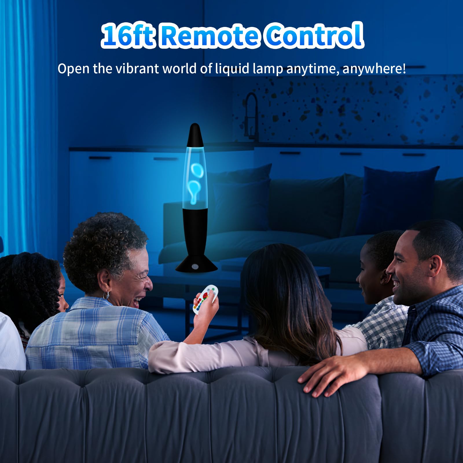 Lámpara de Movimiento Líquido Grande 34cm con 17 Cambios de Color y Control Remoto para Niños y Adultos Lámpara de Mesita para Habitación Oficina Decoración