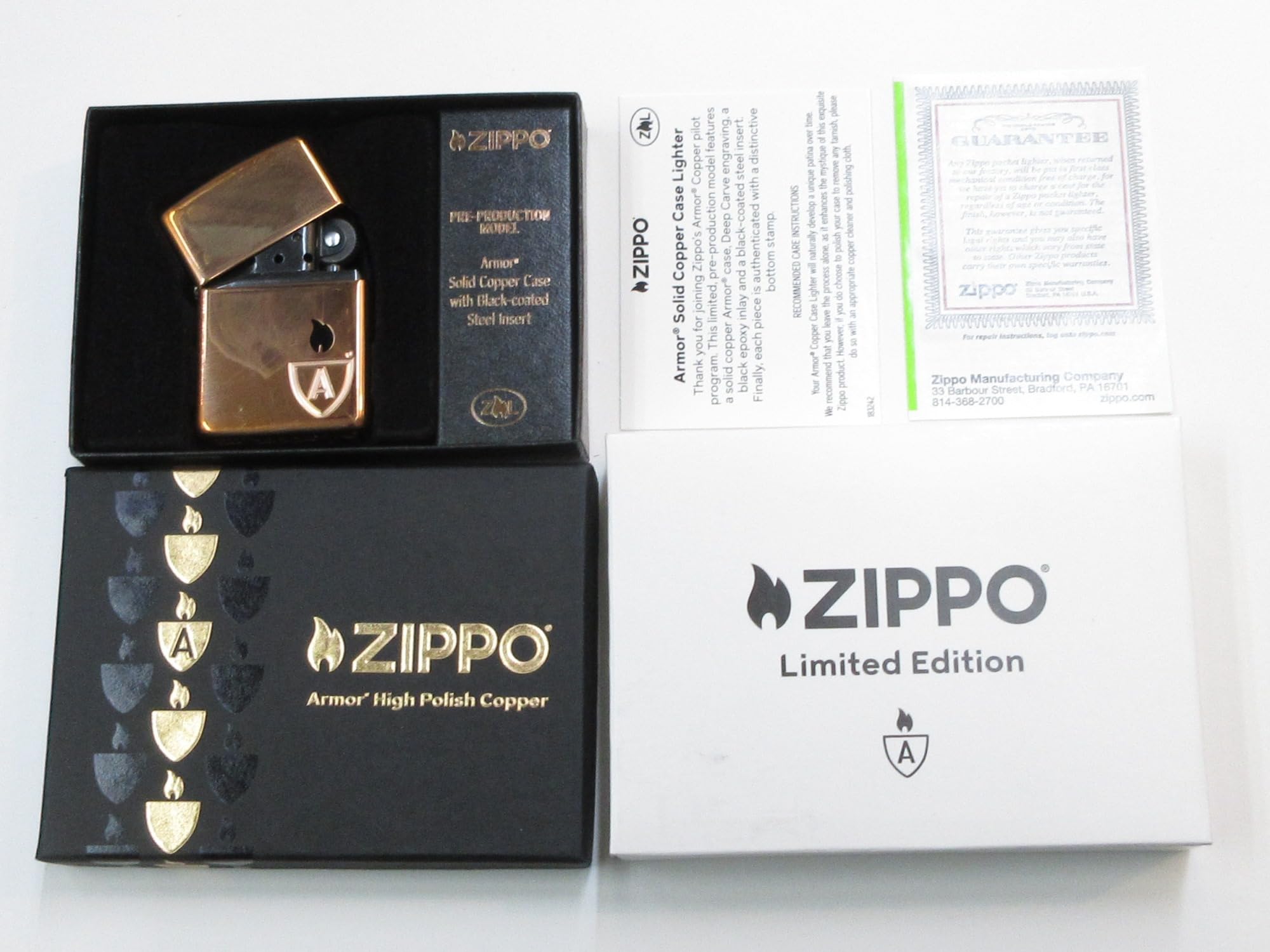 Amazon.co.jp: ソリッドカッパー 銅無垢 アーマーケース Zippo 