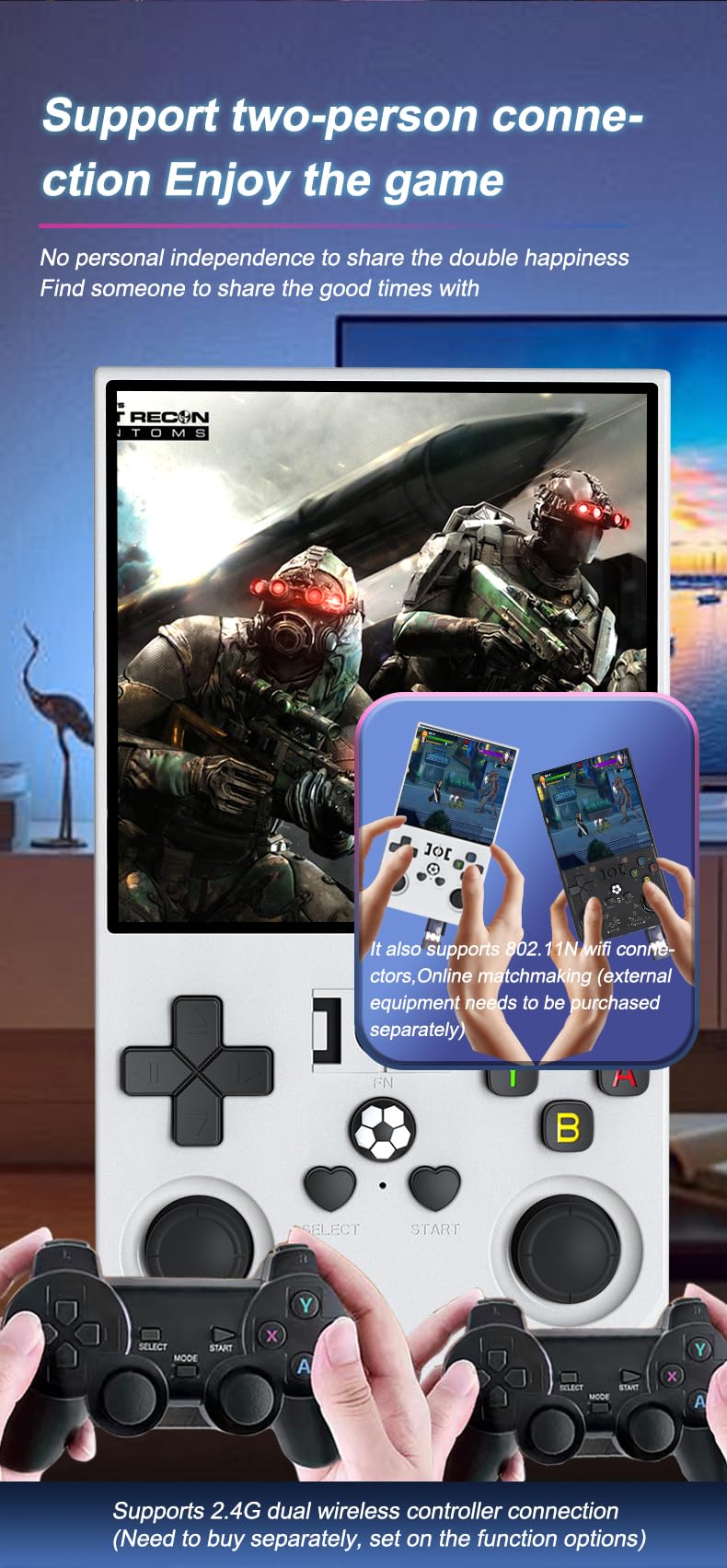 Open Source Sistema Linux R36MAX Retro Console di gioco, portatile palmare Consoles per videogiochi, 4.0-in 4 k HD IPS schermo con 64G Built-in 10000 giochis classici,2025 Nuovo