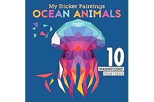 My Sticker Paintings: Ocean Animals: 10 Magnificent Paintings for Kids