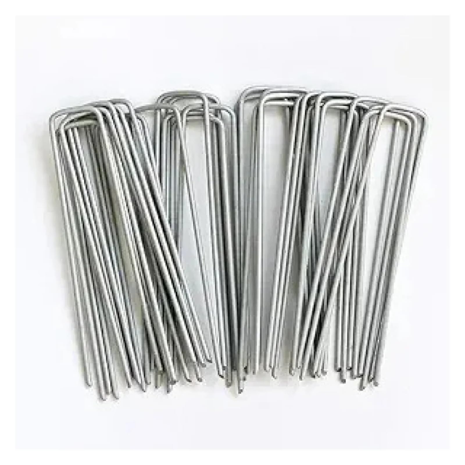 Especial for Barrera contra Malas Hierbas al Aire Libre, estaca de jardín galvanizada, 10-15CM, 50-100 Unidades, tubería de riego Fija, estaca de Paisaje(100pcs,15X4CM)