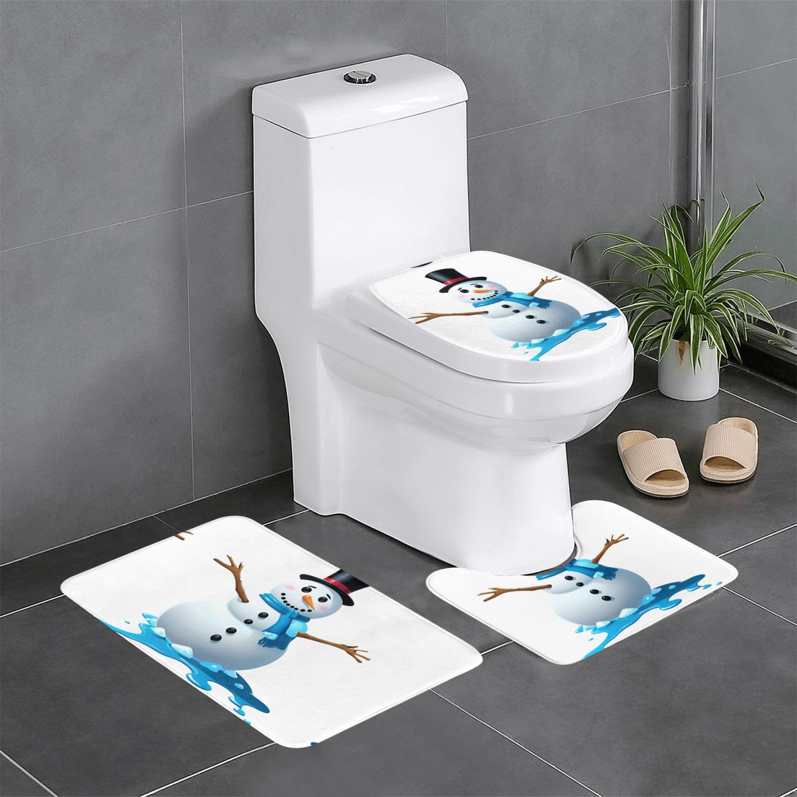 Tapis de bain antidérapant WHJDPP pour une routine du matin sereine en famille