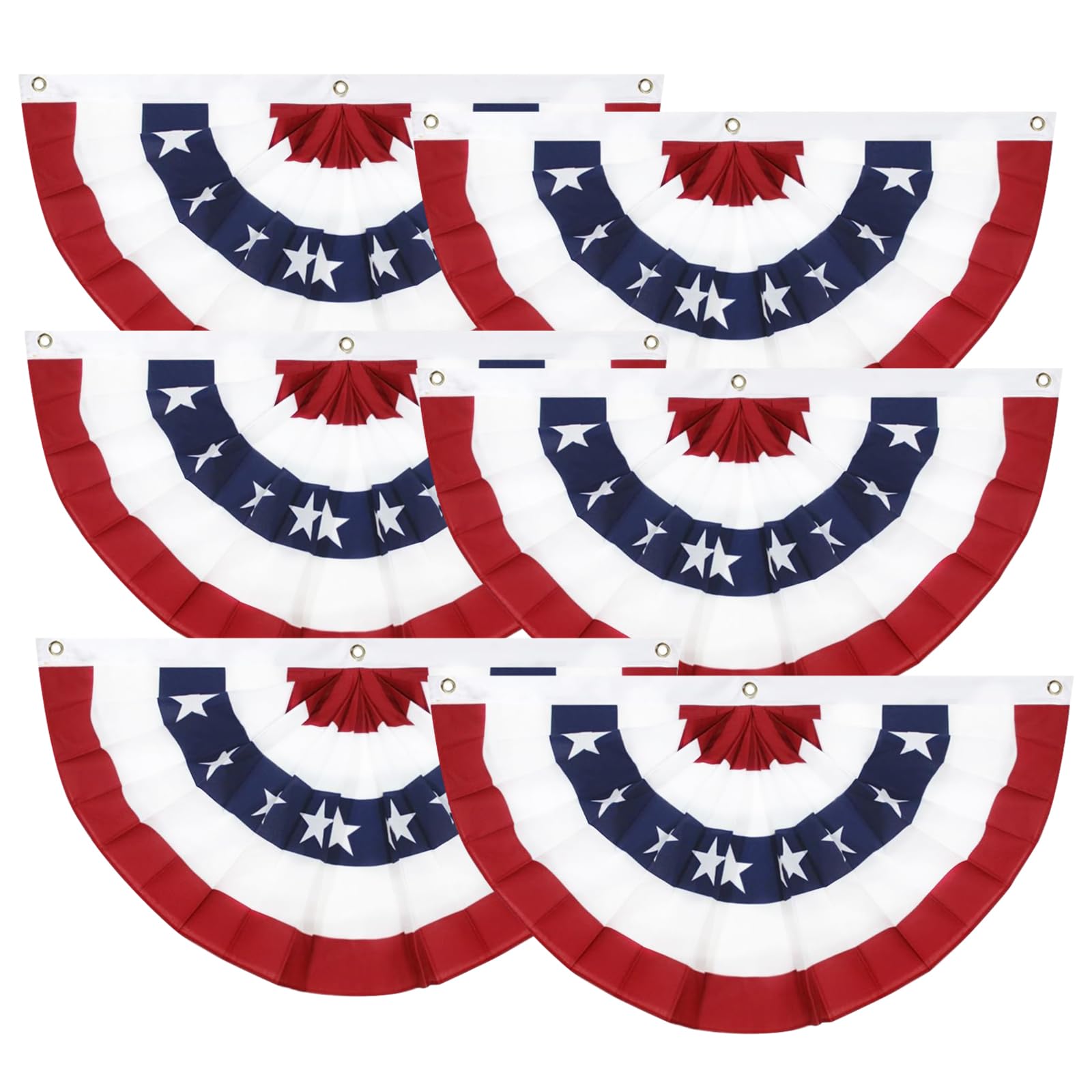Labrostar Pleated Fan Bunting 6-Pack