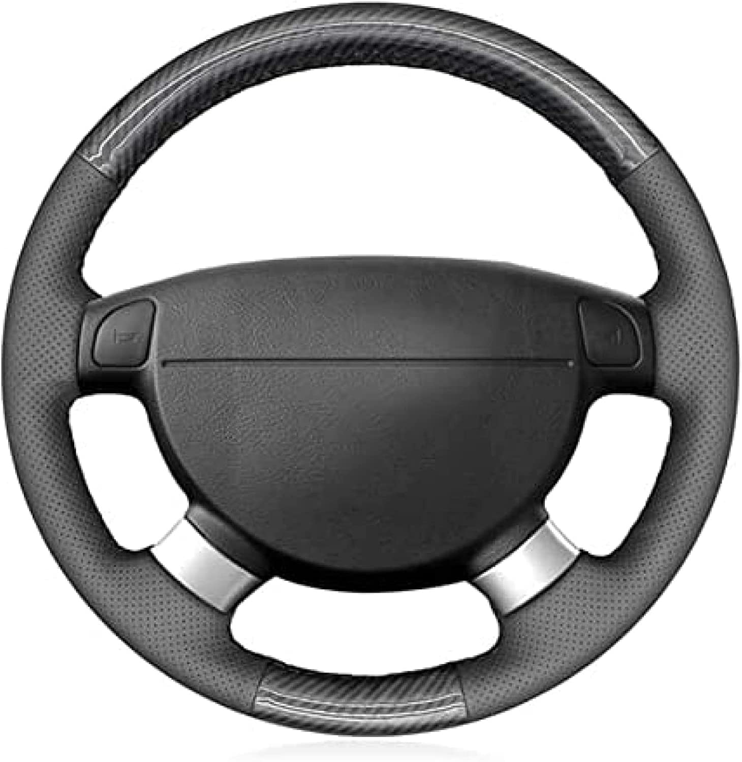 abrupt Pokrowiec na kierownicę samochodu Buick Excelle Daewoo Gentra Lacetti, pokrowiec na kierownicę samochodu, oddychający, odporny na zużycie, pokrowce na kierownicę akcesoria do wnętrza samochodu