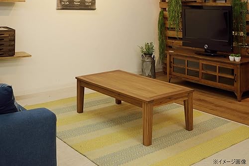 Miniatura 2 de AZUMAYA - Mesa central de centro de 15 pulgadas de altura, madera de acacia maciza natural NX-701 para el hogar y la vida