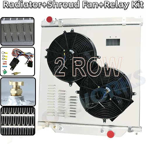 Miniatura 3 de ALLOYWORKS - Radiador compatible con radiadores de flujo descendente del motor 2003-2007 04 05 06 Ford F350 F250 F450 Powerstroke Diesel 6.0L, 2