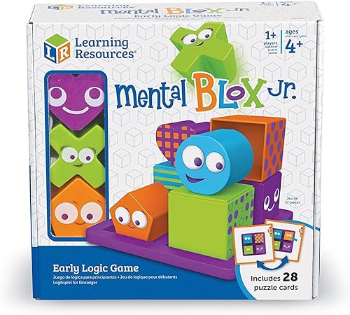 Miniatura 7 de Learning Resources Mental Blox Jr. - Juego de lógica temprana – 8 piezas, a partir de 4 años, juegos educativos para niños, juegos y rompecabezas de