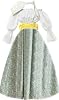ABaoWedding Women's Victorian Pioneer Costume Dress Civil War Prairie Colonial Floral Dress