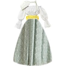 ABaoWedding Womens Victorian Pioneer Costume Dress Civil War Prairie Colonial Floral Dress
