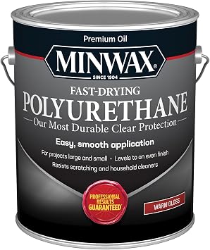 Minwax Fast Drying Polyurethane Protective Wood Finish, Clear Gloss, 1 Gallon