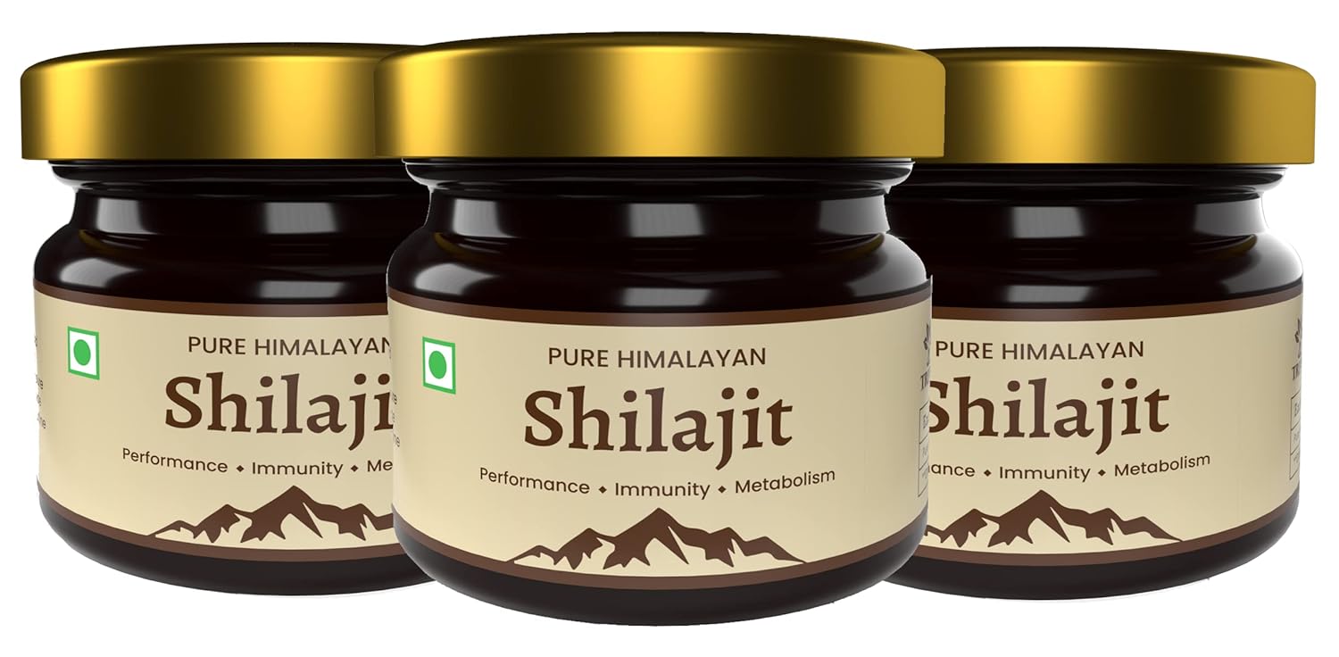 Trivang Pure Original Himalayan Shilajit/Shilajeet Resin 20G Pack of 3