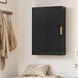 kleankin Armoire Murale de Salle de Bain Dim. 40L x 15l x 60H cm Noir - 8