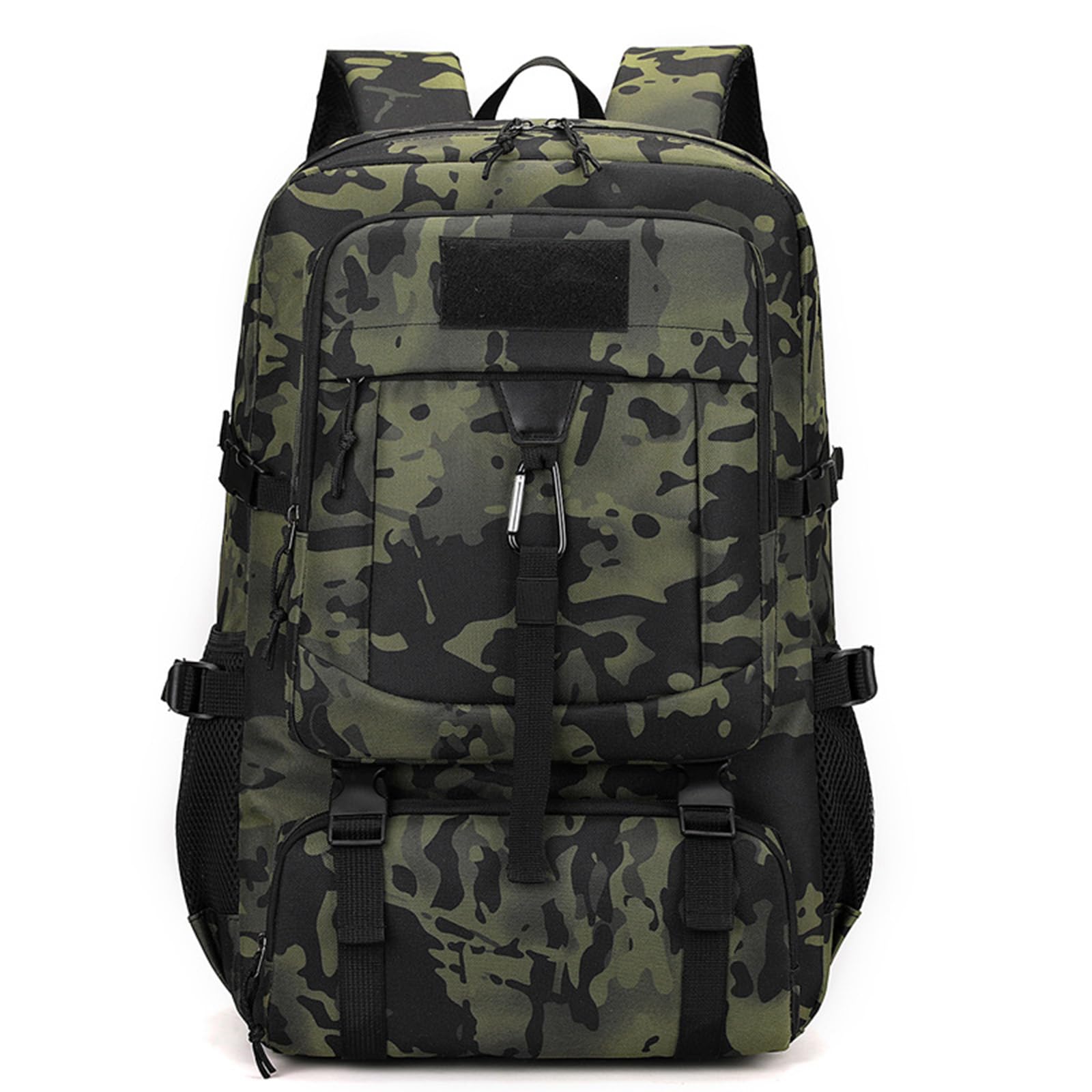 Lawaia Backpack 35L Traveling Backpack Waterproof Military Rucksack For Mens Camping Hiking Tactical Backpack Womens Outdoor Sports Fishing Work Bag 52 * 34 * 21cm (Black CP)