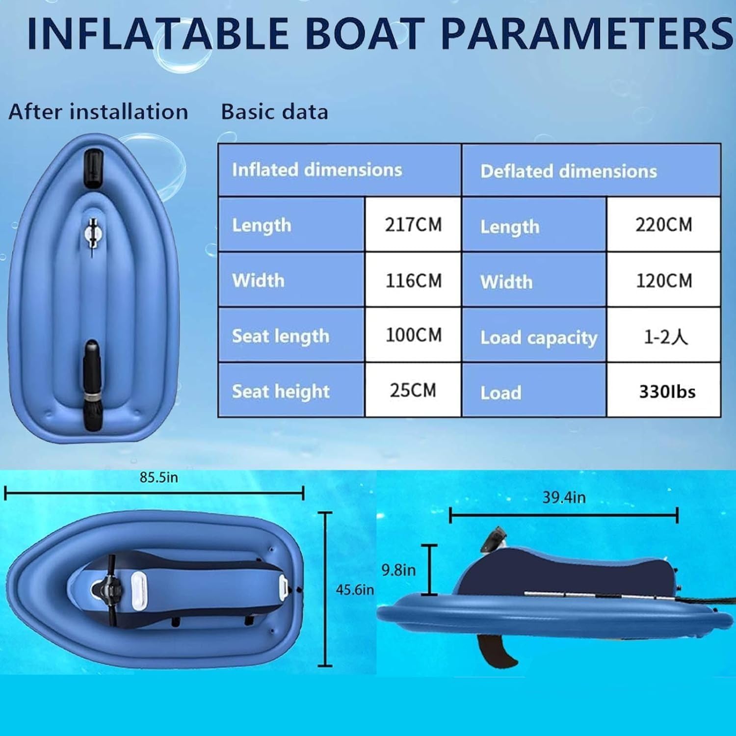 Motore elettrico per barca, 500 W, per barche gonfiabili, kayak e SUP, batteria a lunga durata, scooter subacqueo per nuoto e immersioni, propulsione portatile per tutte le età