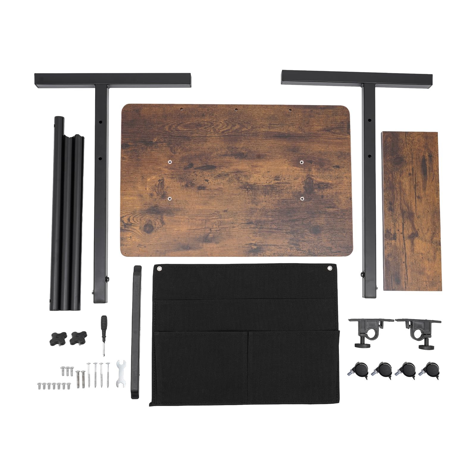 Standing Desk Adjustable Height with Storage Bag 16x24in Computer Desktop Mobile Stand Up Laptop Desk Standing Table Sit — view 9