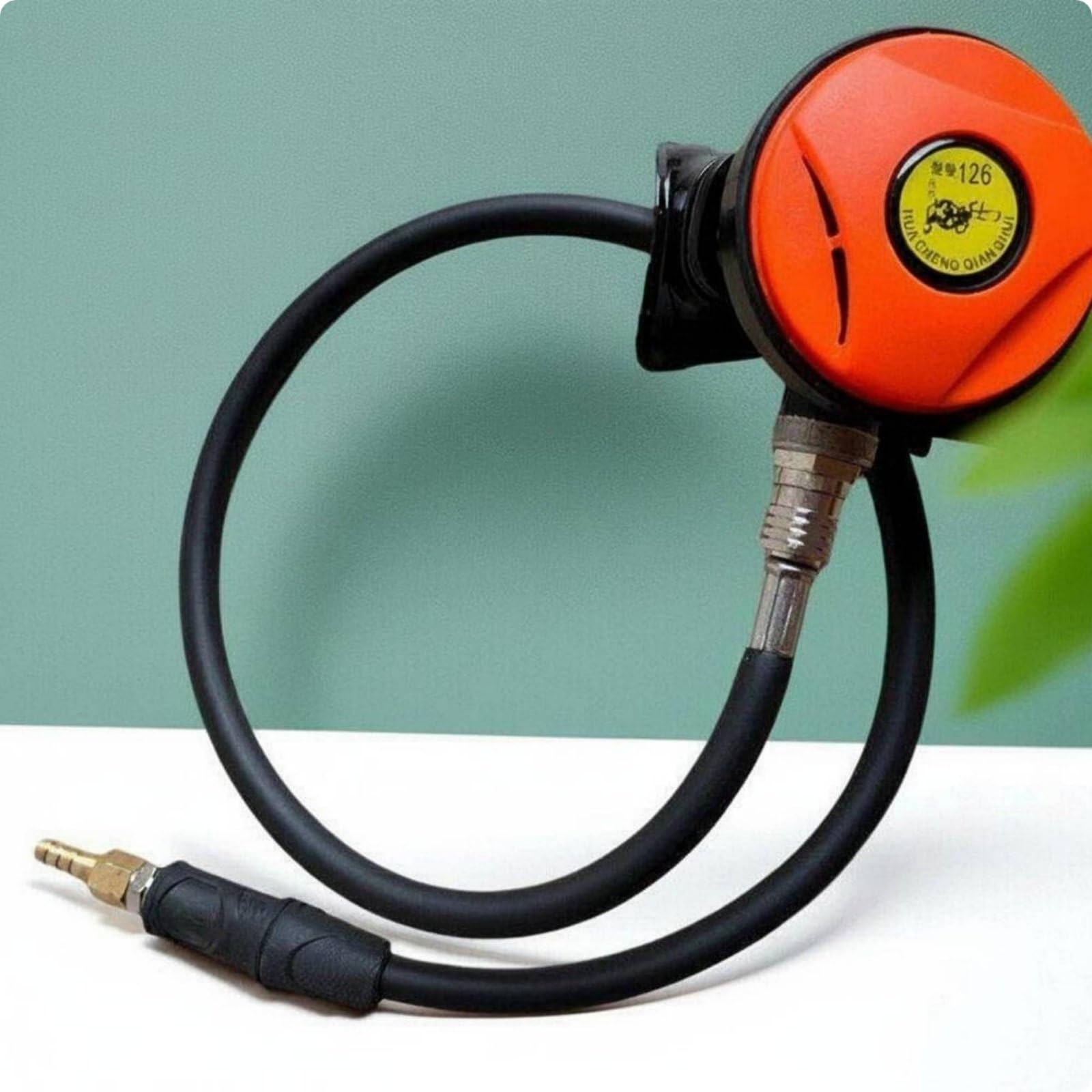 Milageto Détendeur de Plongée Régulateur Subaquatique Ajustable Deuxième Étage Embout Respiratoire Gestion du Flux d'air Molette de Réglage Inspiratoire