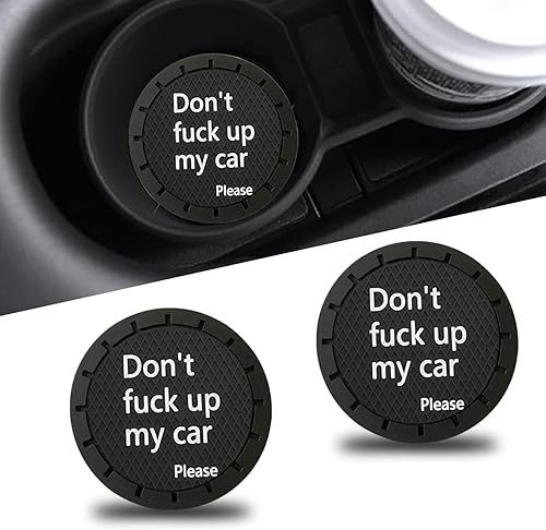 2 posavasos Hoder para automóvil, 2.75 pulgadas, PVC, antideslizante, aislado, decoración de panal de abeja, no EFF UP The Car Embedded Fun