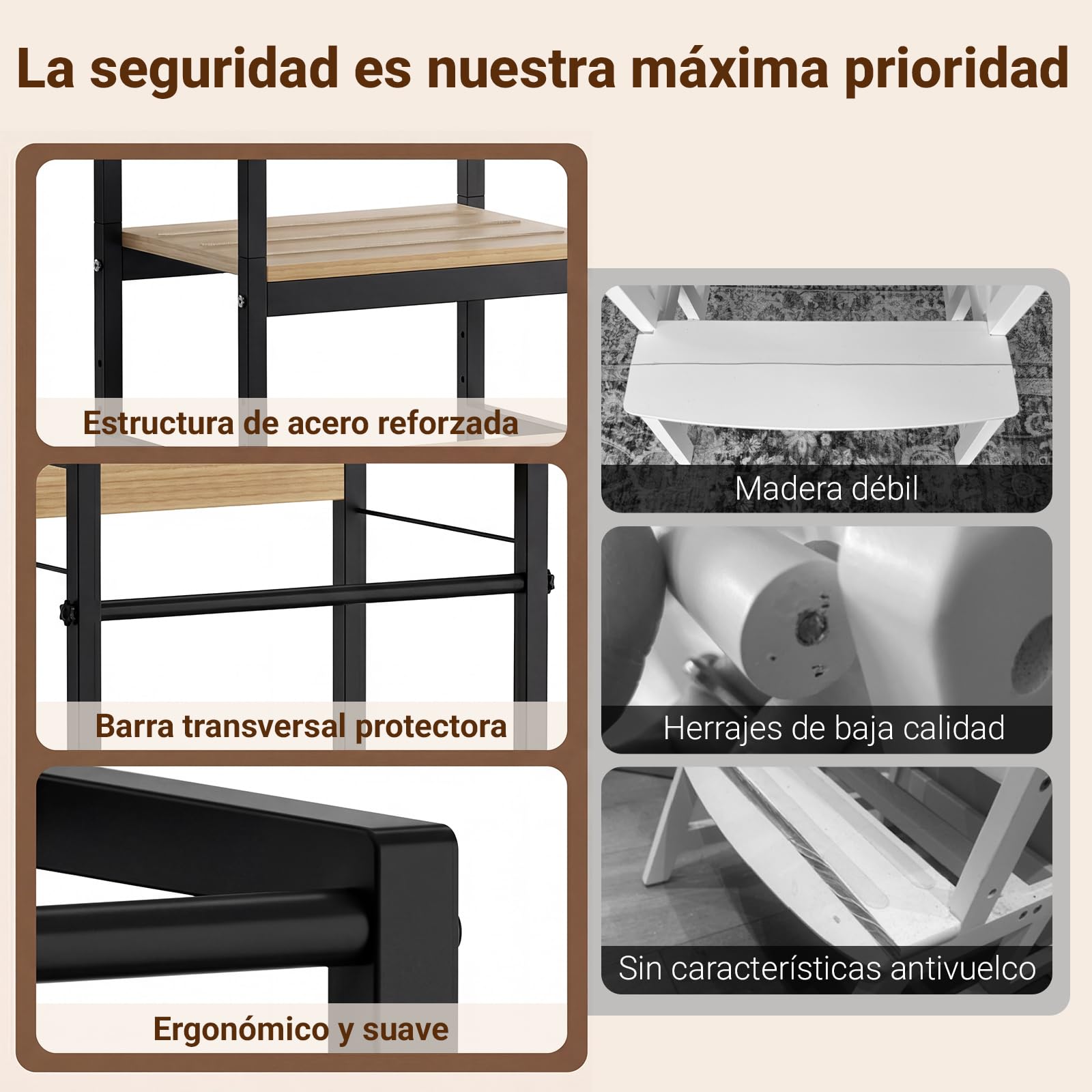 COSYLAND Torre de Aprendizaje Ajustable en 3 Alturas para Niños