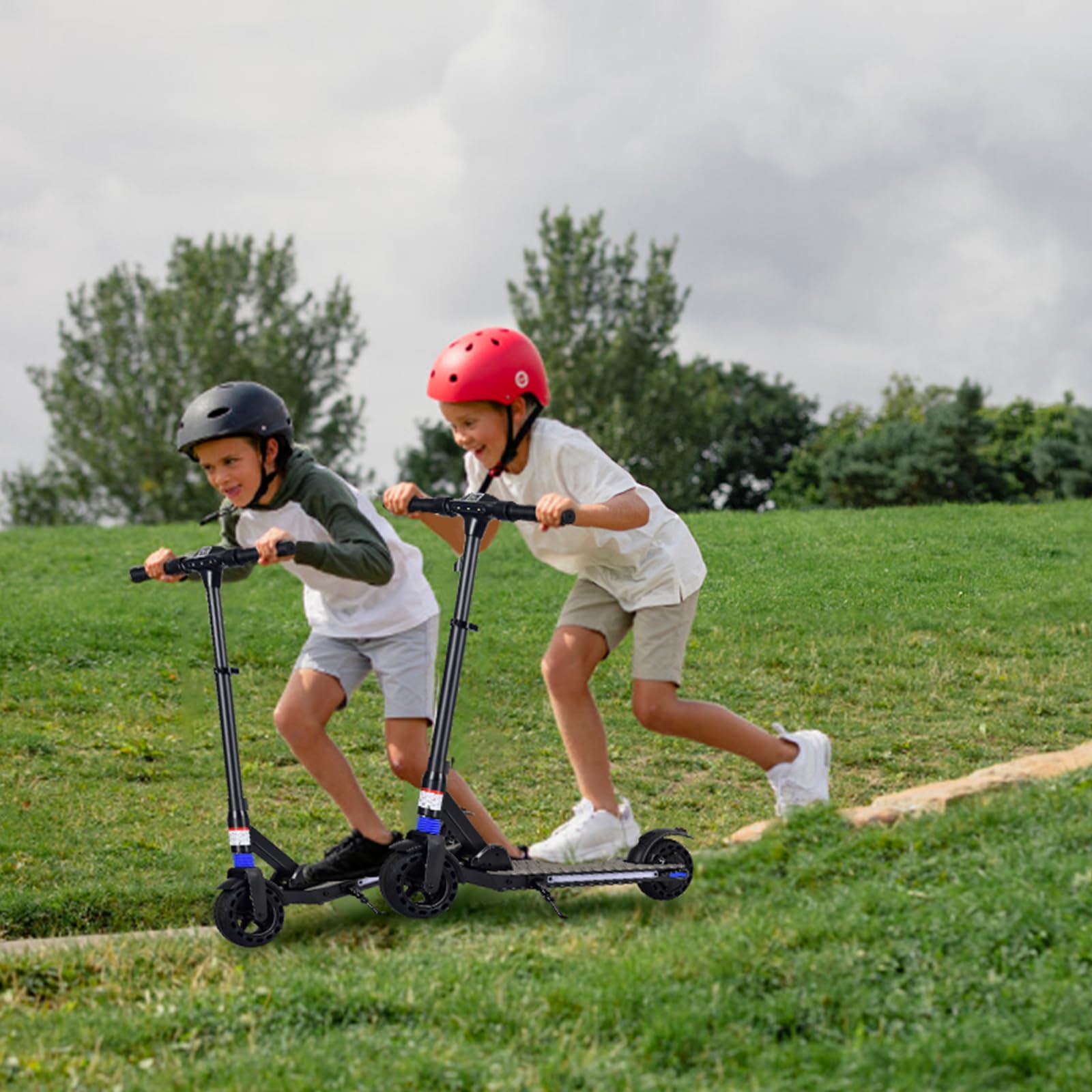Elektroroller für Kinder mit LED-Anzeige, 8" Faltbarer Elektroroller, 250W Motor, Höchstgeschwindigkeit 20 km/h, höhenverstellbar, geeignet für Kinder und Jugendliche von 8-16 Jahren