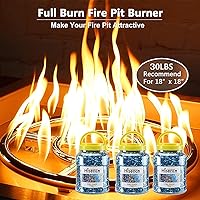 Vista 6 de Kit de Anillo de Quemador de Hoguera Hisencn de 24 Pulgadas, Inserto Redondo de Hoguera de Acero Inoxidable 304 con Encendido de Chispa y Kit