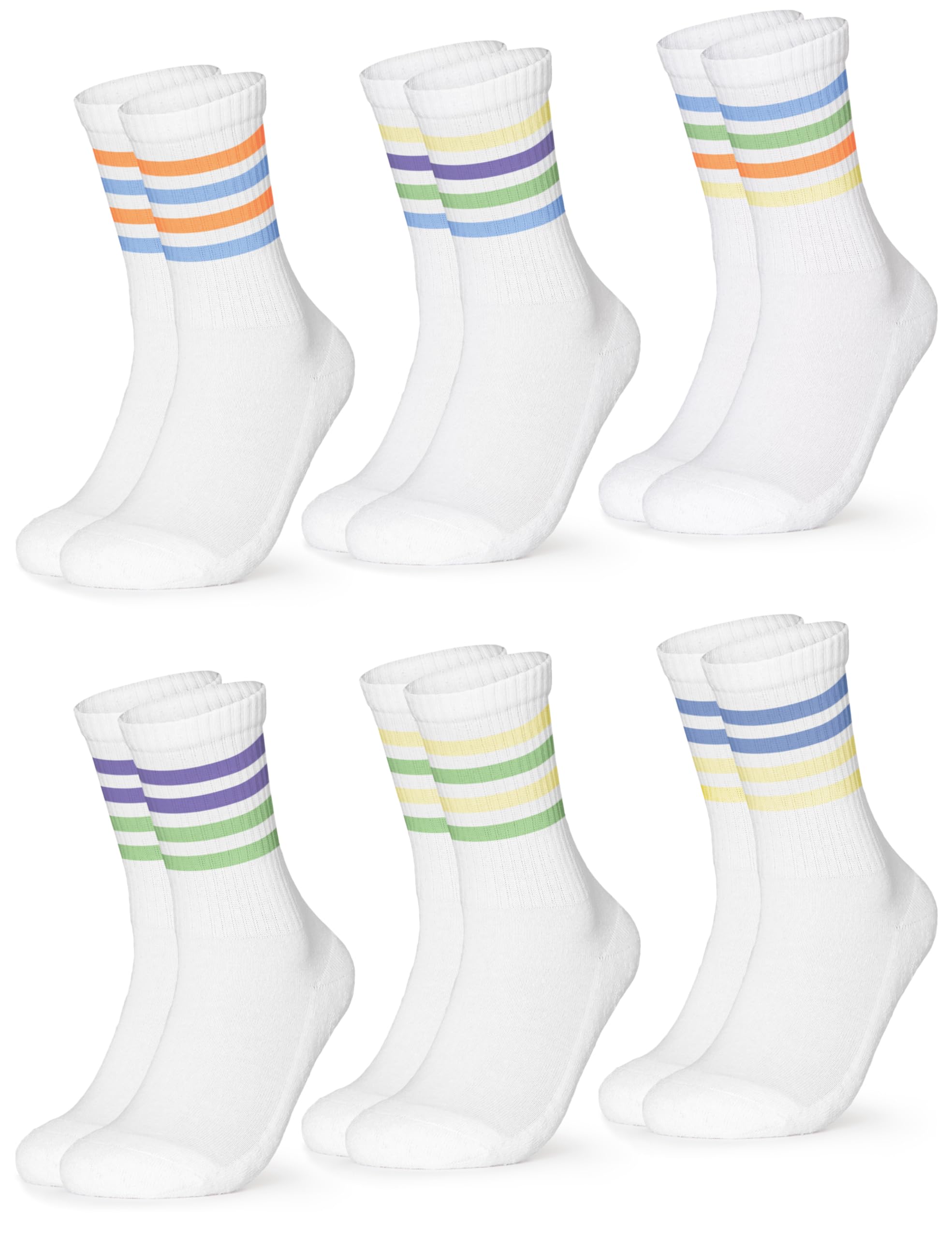 Occulto Chaussettes Sport Homme lot de 6 (modèle: Roger)