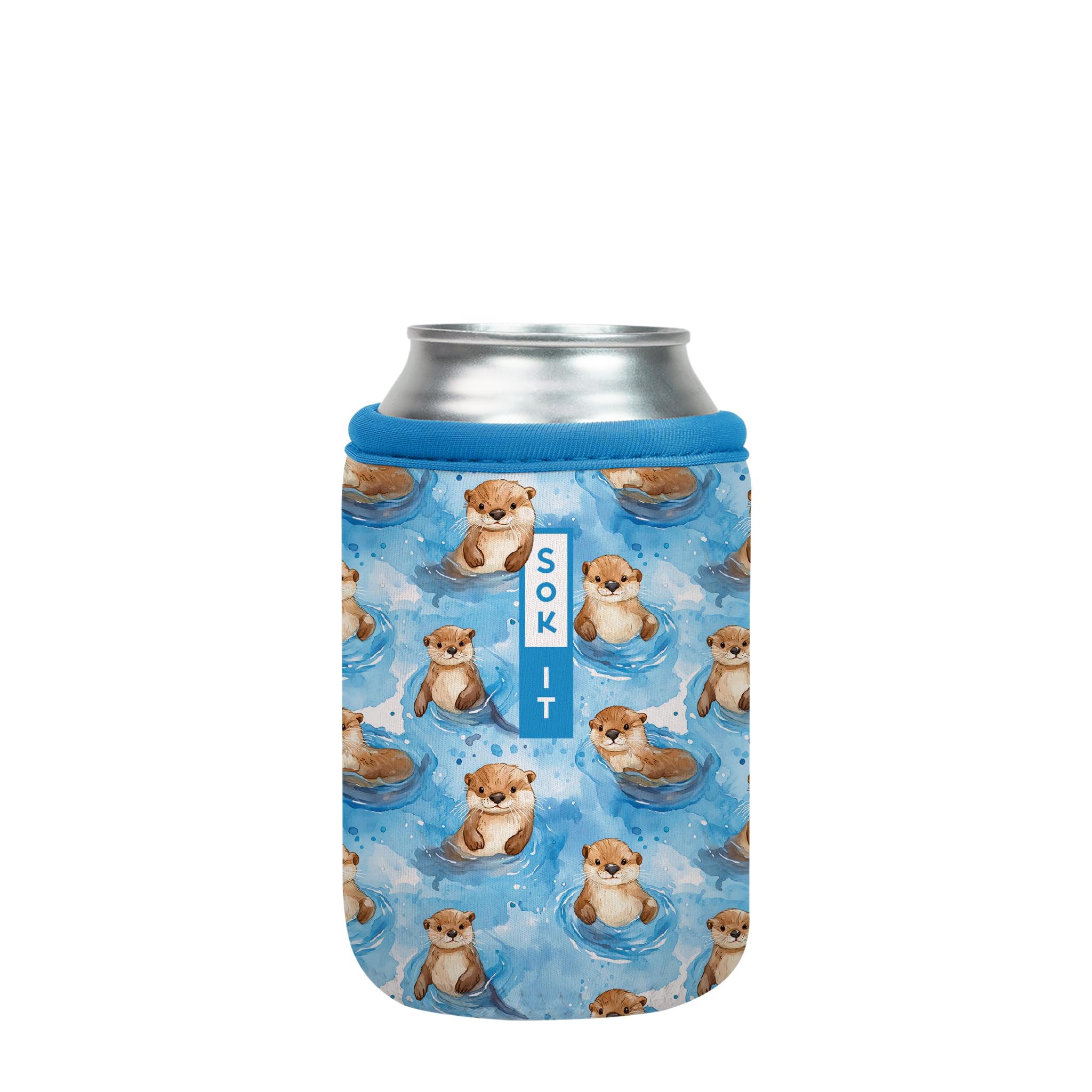 Housse isotherme en néoprène CanSok Otterly Adorable pour canette de 340 ml