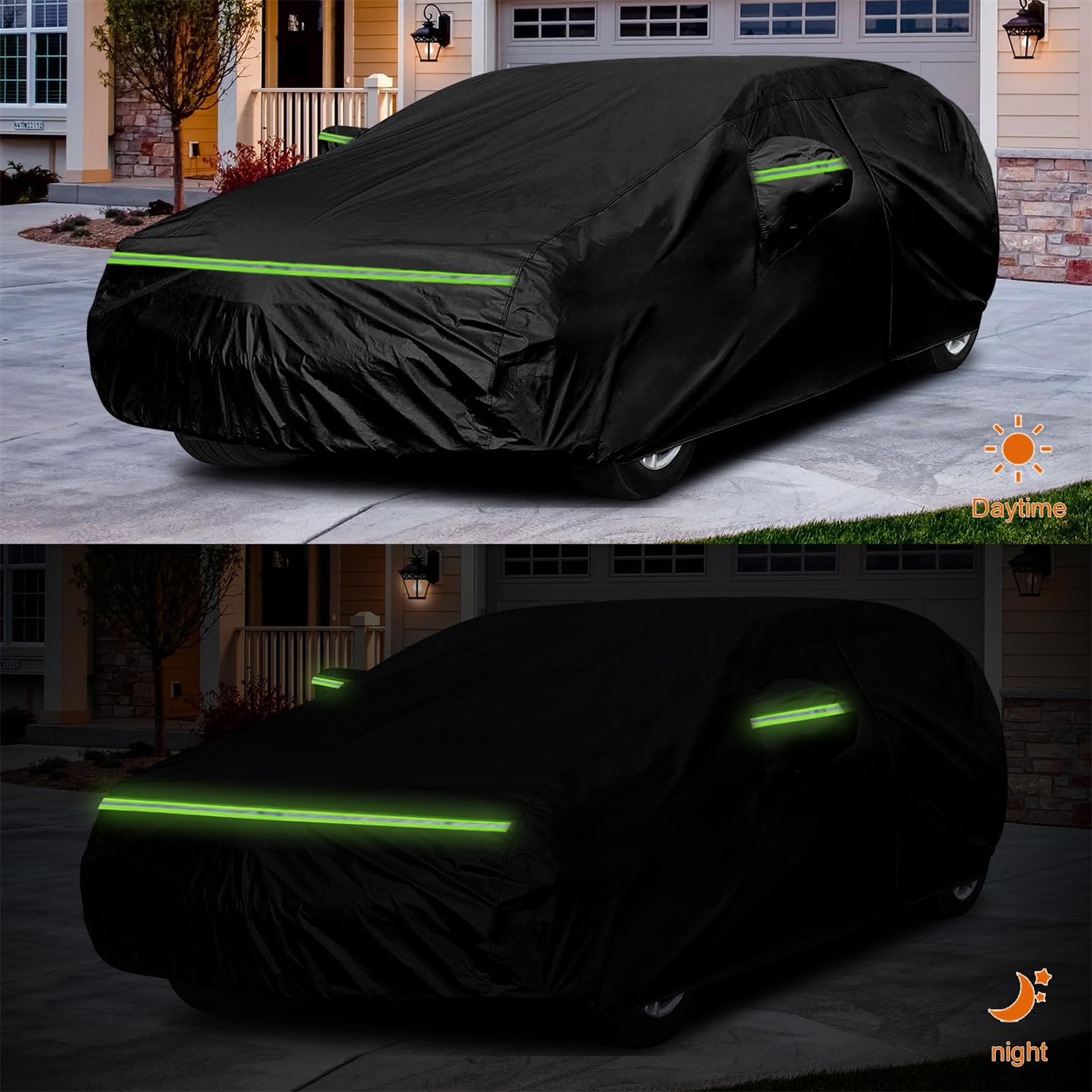 2019-2026 Ford Puma wodoodporny pokrowiec na samochód zewnętrzny z paskiem odblaskowym