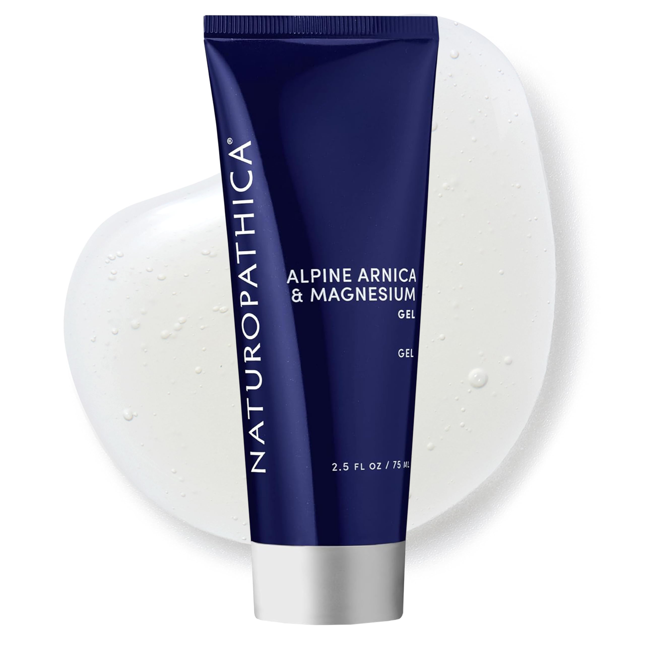 Naturopathica Alpine Arnica & Magnesium Gel, Cooling Massage Gel with Menthol for Muscle Discomfort and Relaxation, 2.5 fl oz