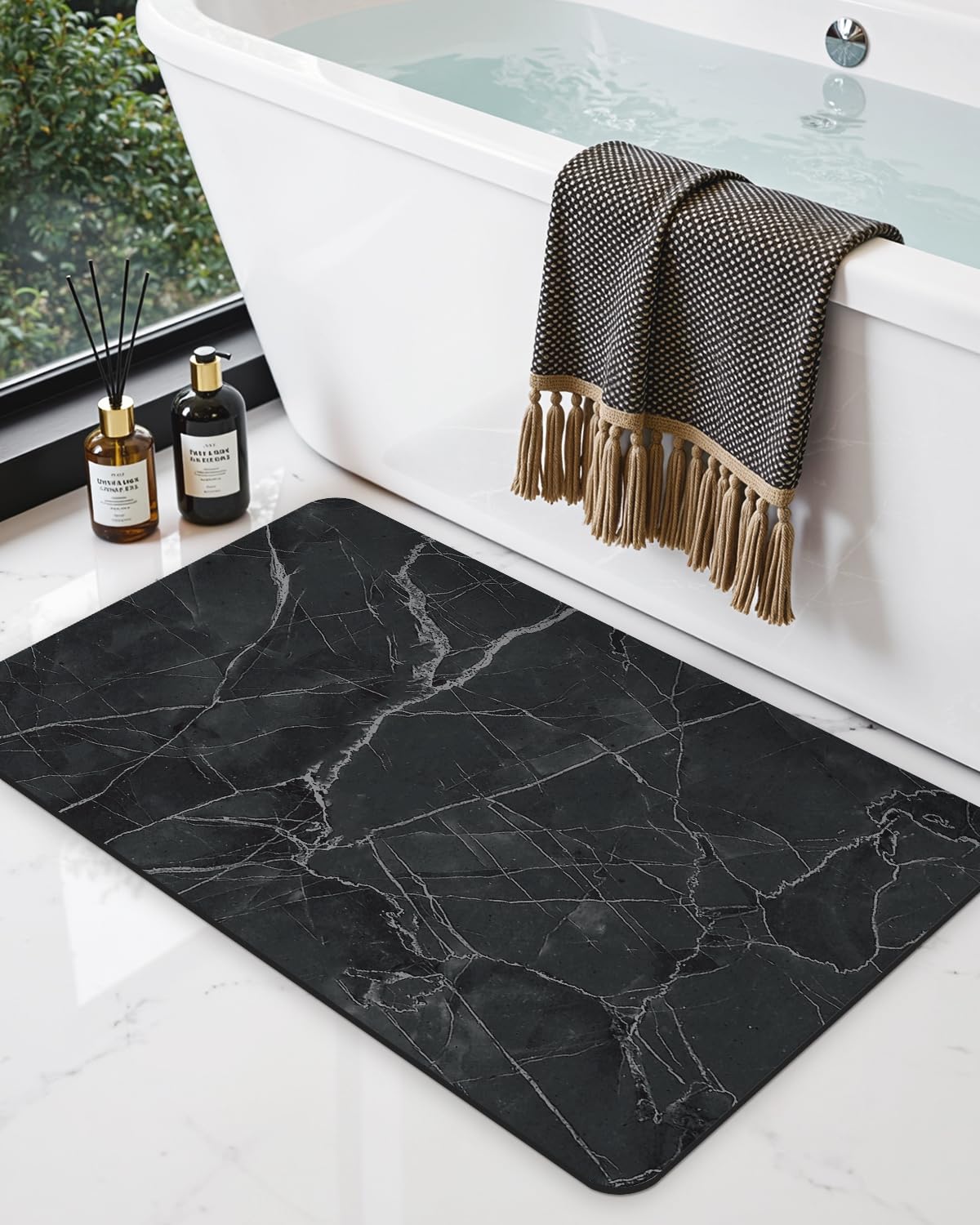 Tapis de sol lavable idéal devant baignoire et salle de douche DEXI