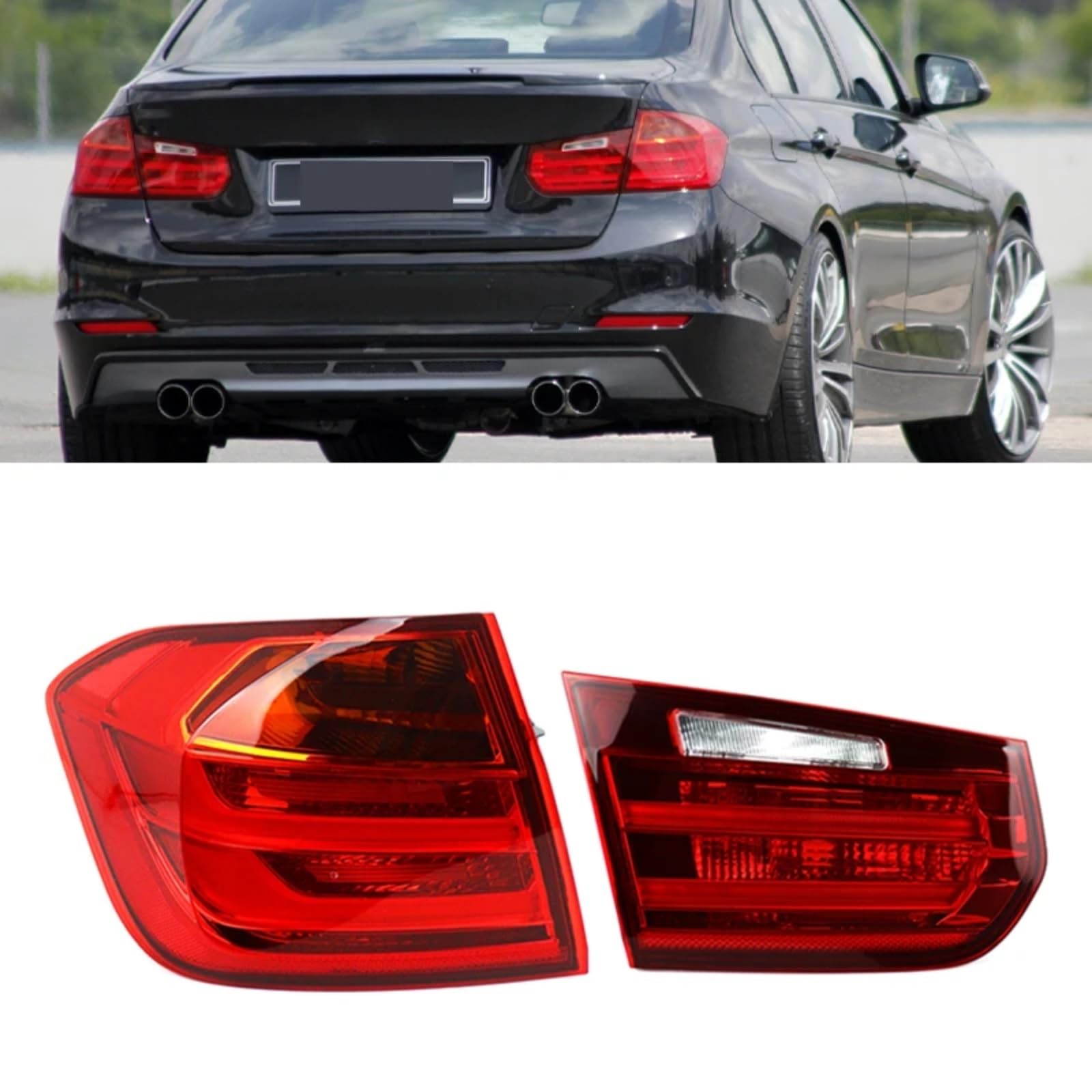 Lampada Coda Auto Luce Retromarcia Freno Nessuna Lampadina 63217312845 63217312846 Compatibile Con F30 316 318i 320i Serie 3 2012 2013 2014 2015 2016 fari posteriori auto | Left Outer