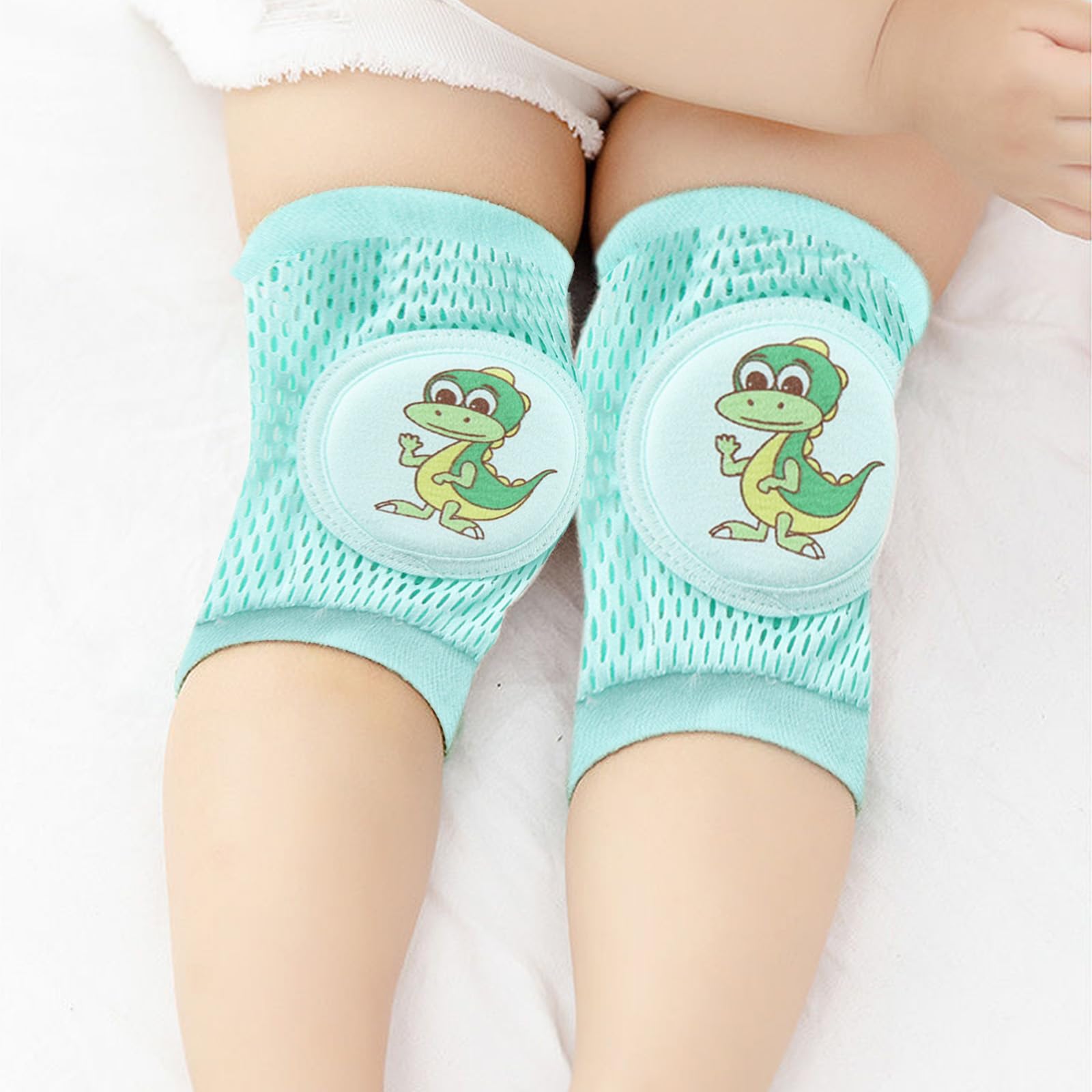 SONARIN 4 Paia Ginocchiere per Gattonare Bambini,Estive Ginocchiere per Bambini Traspiranti Ginocchiere Neonato Elastiche Scaldamuscoli Morbide Confortevole per Bambini Bambine