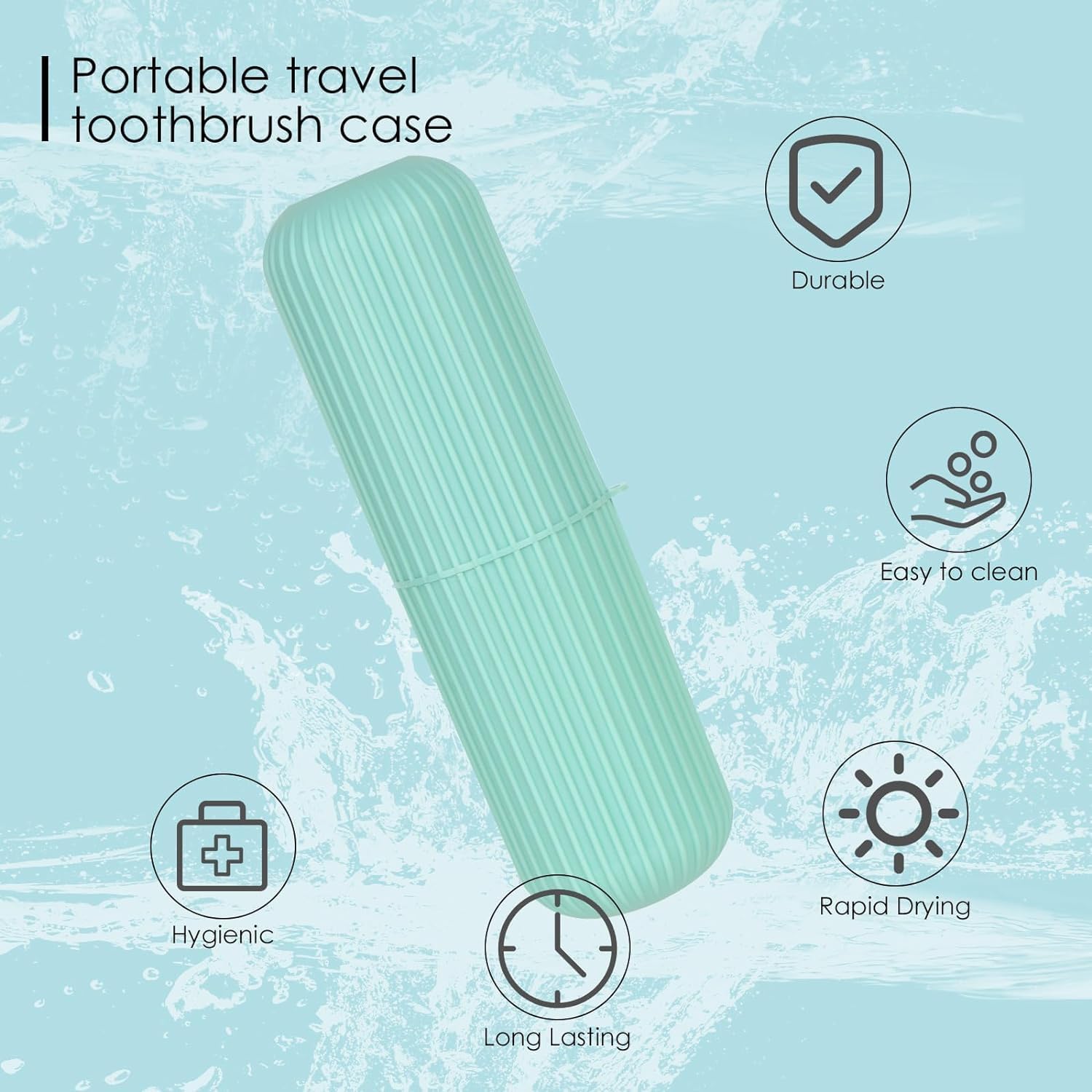 RECLUSE Travel Toothbrush Holder - Portable & Compact -7 RECLUSE Travel Toothbrush Holder - Portable & Compact -7