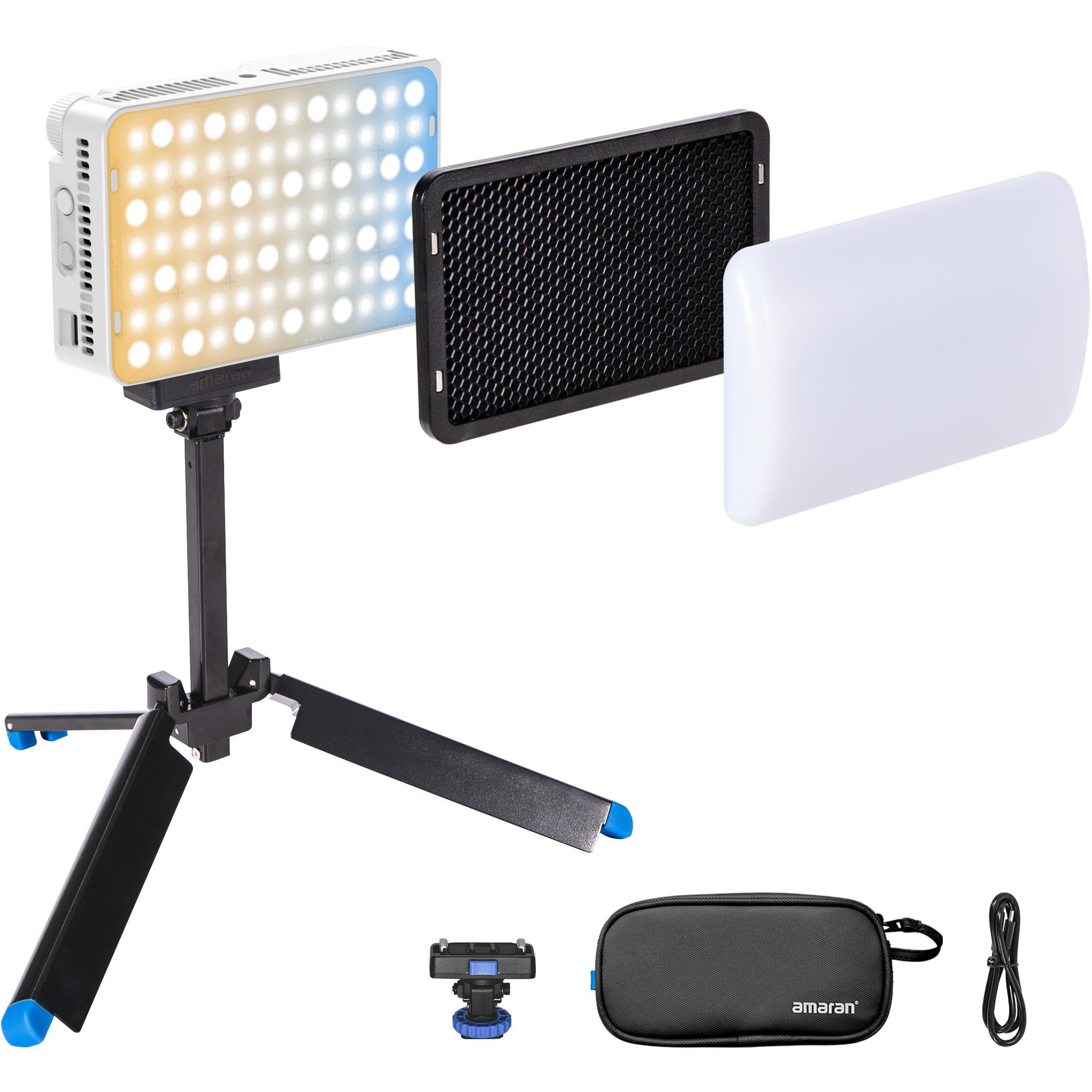 Amaran Ace 25x Kit, Pocket Bi-Color LED Light: Boost Mode Up to 32W, Bi-Color Mini Video Light (2,700-6,500K), 1,636 Lux@1m, 4,500mAh Battery with PD