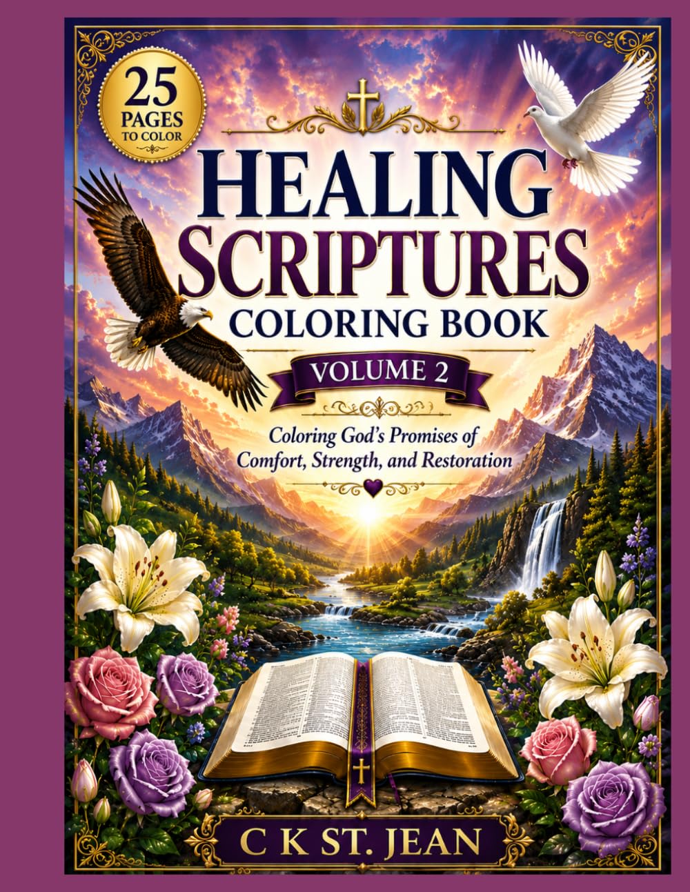 Healing scriptures coloring book-volume 2 (Women of the Bible,Psalms & Healing Scriptures colouring books series)