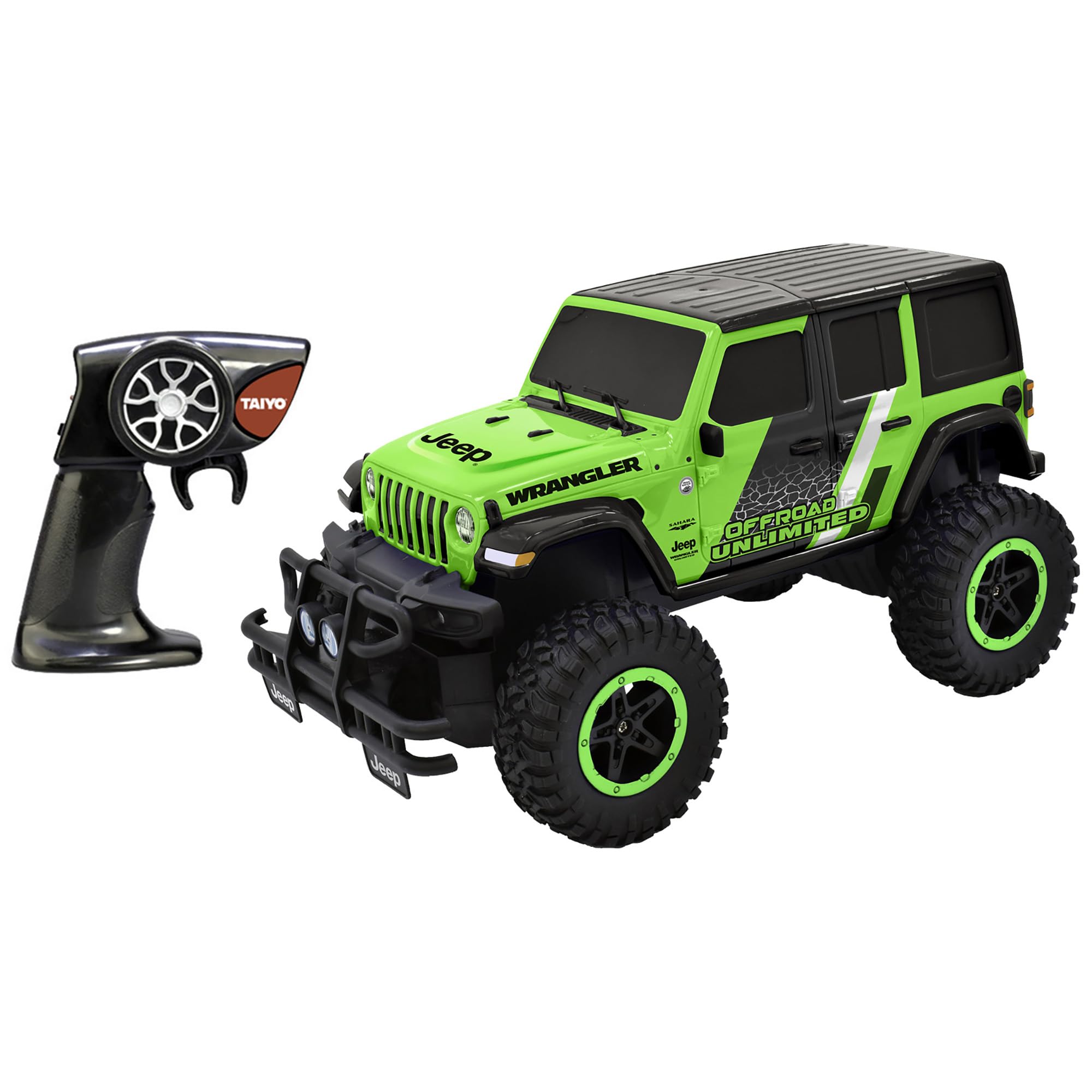 Amazon.com: Jeep Wrangler Sahara Unlimited 1:16 Scale R/C - Green