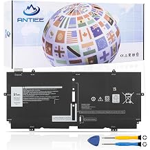 ANTIEE 52TWH Laptop Battery Replacement for Dell XPS 13 7390 2-in-1 Series