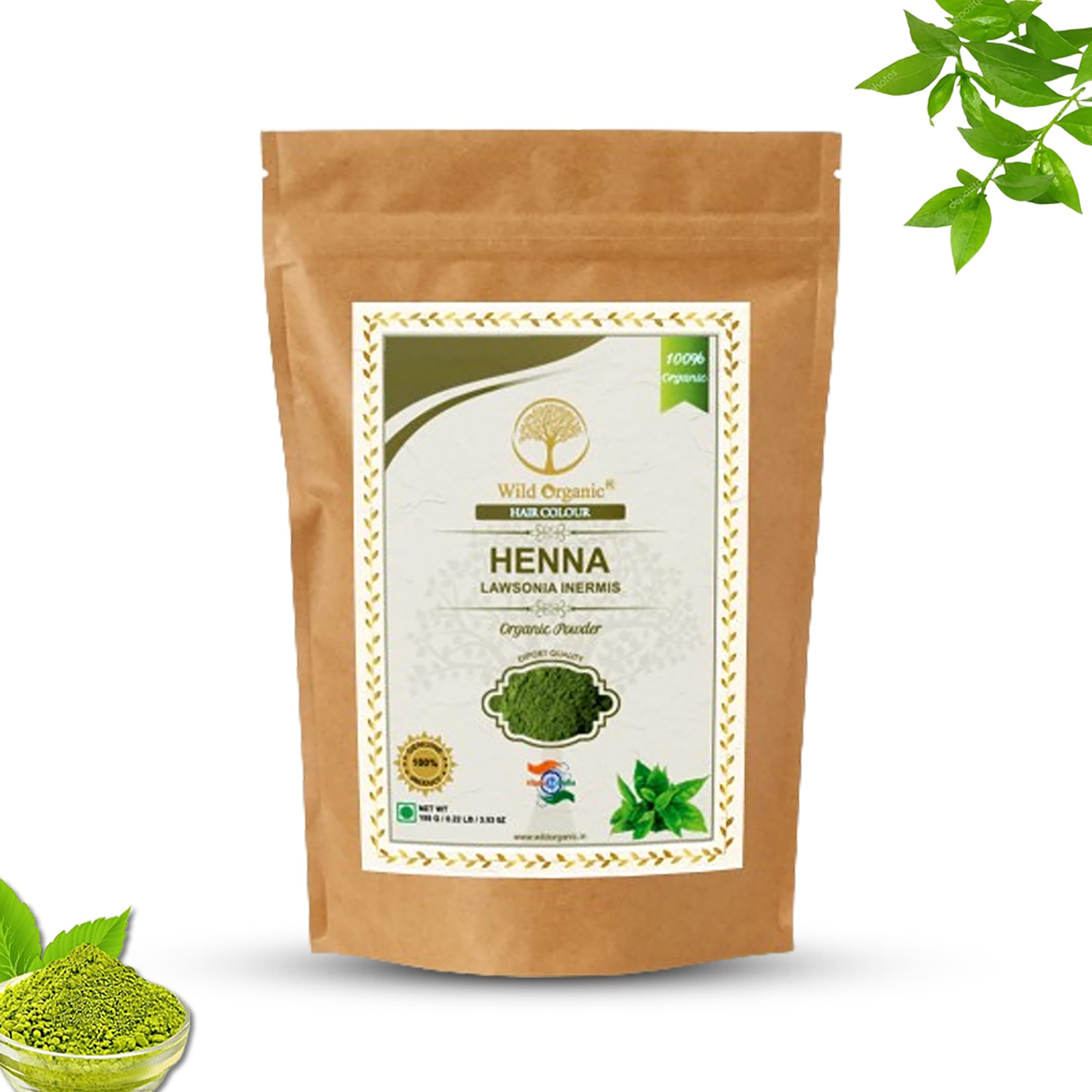 100% Natural & Pure Herbal Henna Powder/Lawsonia Inermis (Organically Grown) 100 g For Hair Care | Hair Color | No Ppd No Chemicals, No Paraben 100gm-picture-51
