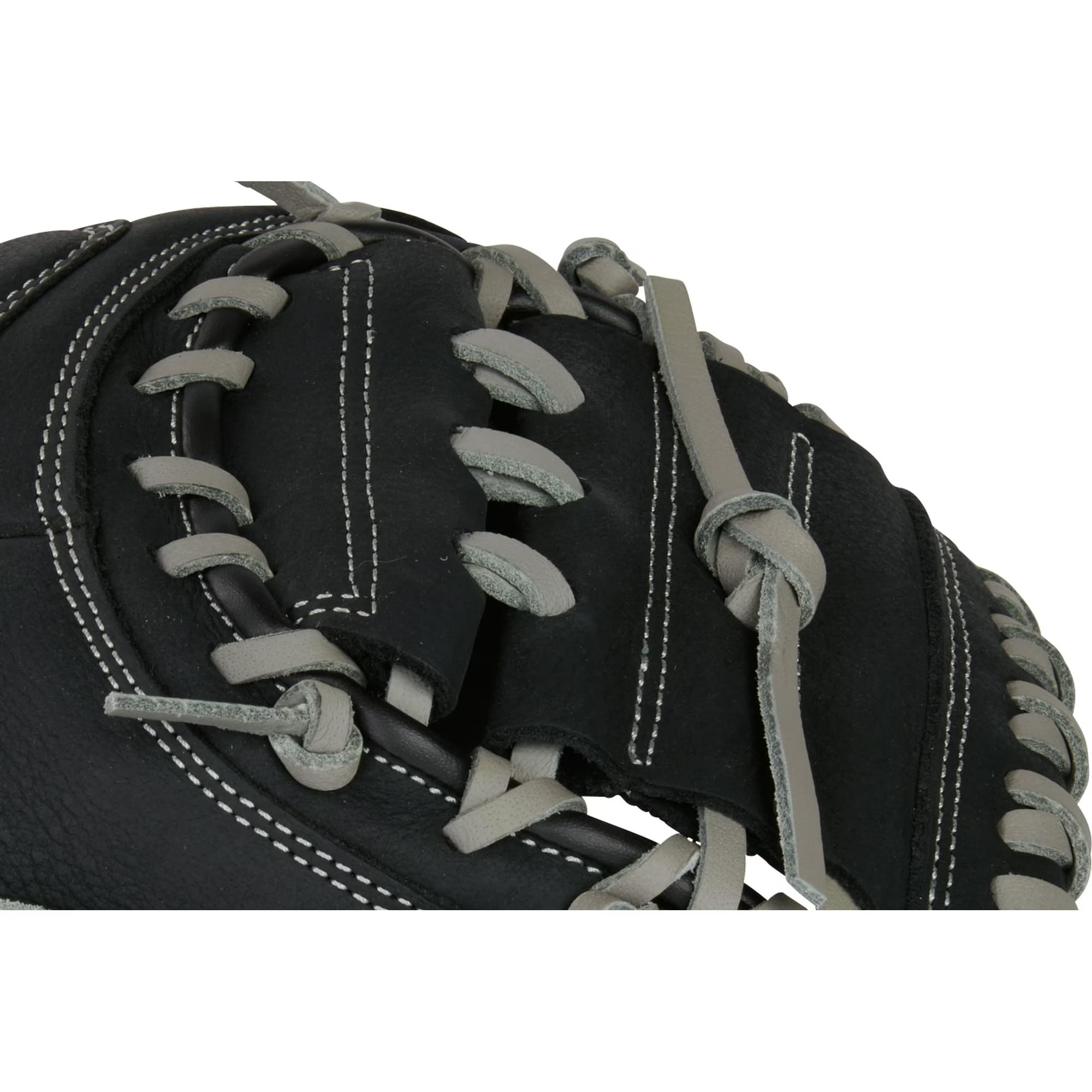Rawlings Select Series - Guante de béisbol juvenil de 33 pulgadas, para lanzar a la derecha, negro/gris, guante de receptor juvenil ligero para jugadores en desarrollo