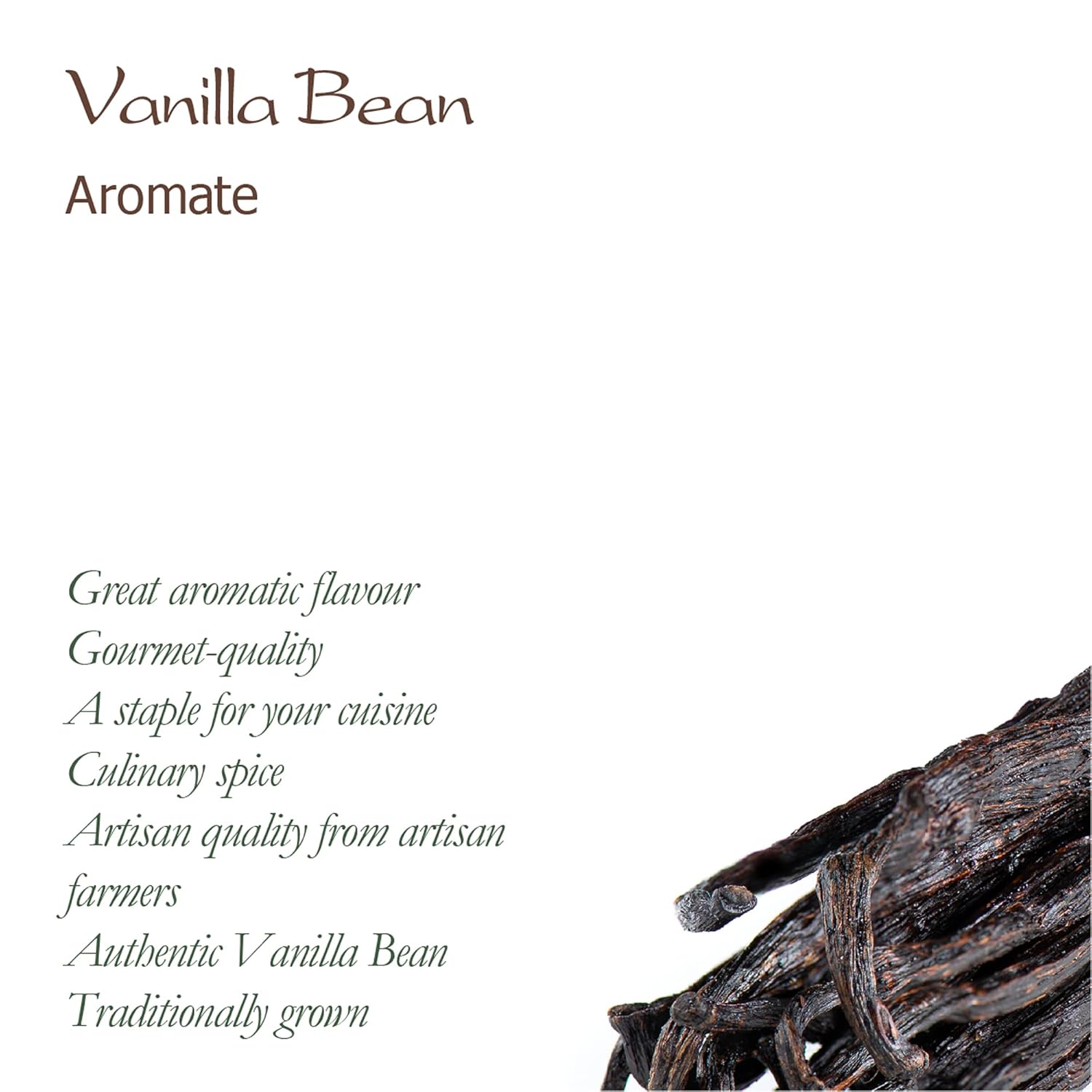 Vanilla Beans Organic Gourmet Whole - Straight From Madagascar Vanilla - Vanilla Bean Pod Vanilla Beans Pods Vanilla Bean