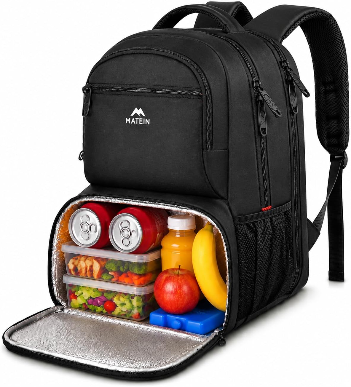 MATEIN Lunch Backpack for Men, 17 Inch Insulated Cooler Backpack Lunch Box Backpack