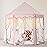 Wilwolfer Princess Castle Play Tent for Girls Large Kids Play Tents Hexagon Playhouse with Star Lights Toys for Children Indoor Games