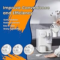 Vista 36 de Ruedas giratorias autoadhesivas, rodillos de electrodomésticos para electrodomésticos de cocina, rueda universal giratoria de 360° para caja