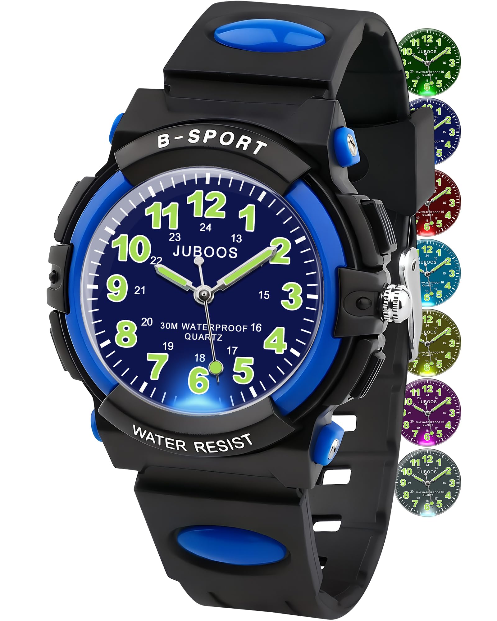 Juboos Kids Watch Analog for Boys Girls Teens Waterproof Sport Wristwatch