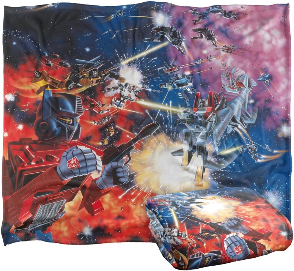 Transformers Blanket, 60"x80" Box Art Silky Touch Super Soft Throw Blanket
