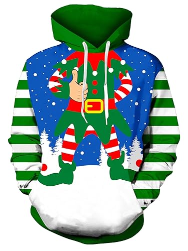 Ugly Christmas Hoodies for Men Women Xmas Funny Cool Sweatshirt