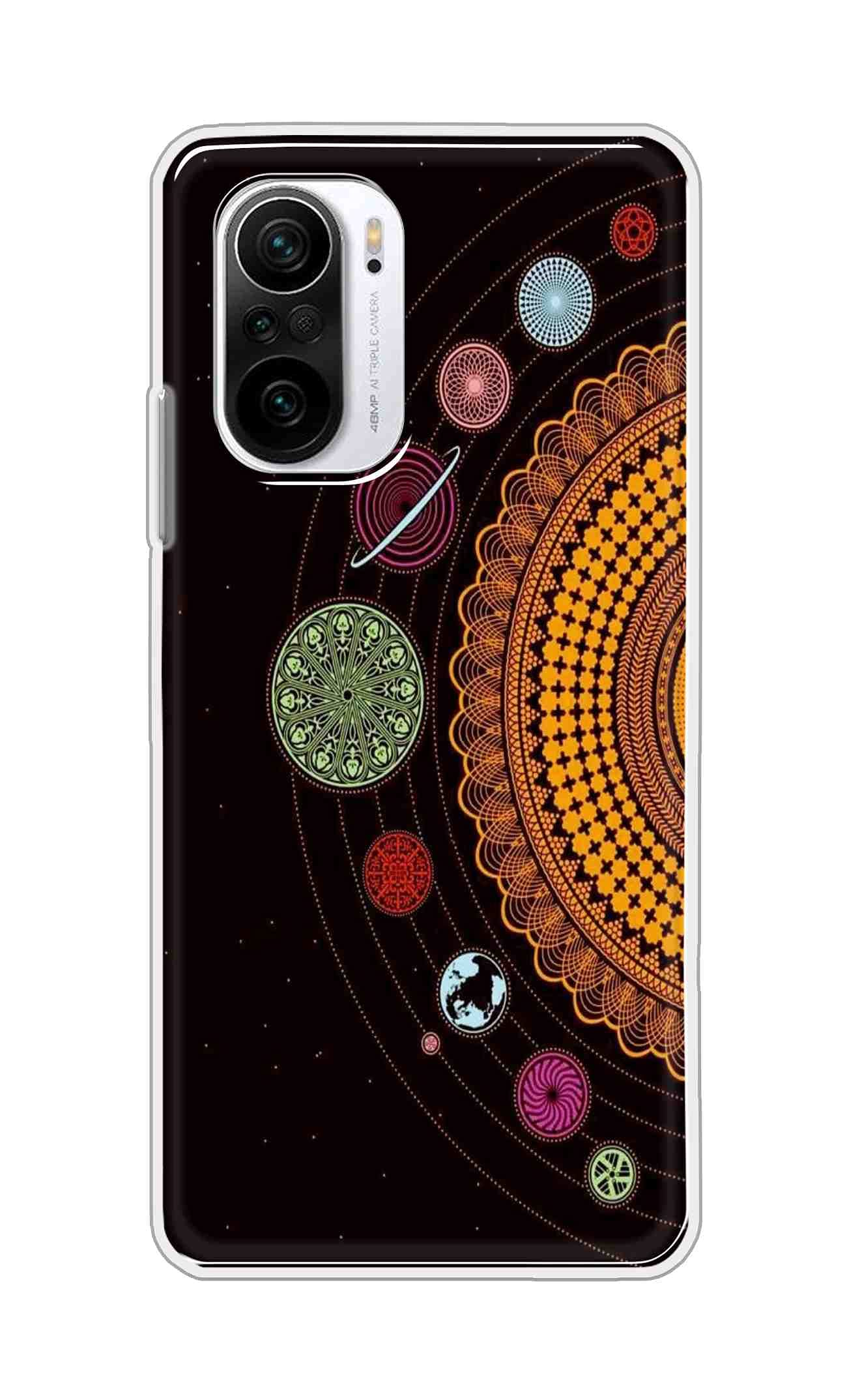 The Little Shop Designer Printed Soft Silicon Back Cover for Mi 11X (Planet Mandala)