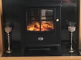 Dimplex BFD20E Brayford Optiflame Electric Stove, Black Cast Iron ...